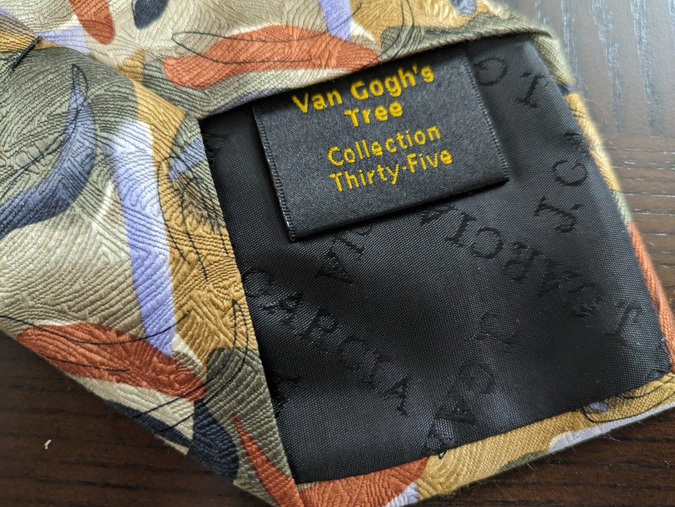 Jerry J. Garcia Mens Neck Tie Van Gogh's Tree Golf Brush Art Designer Silk eBay