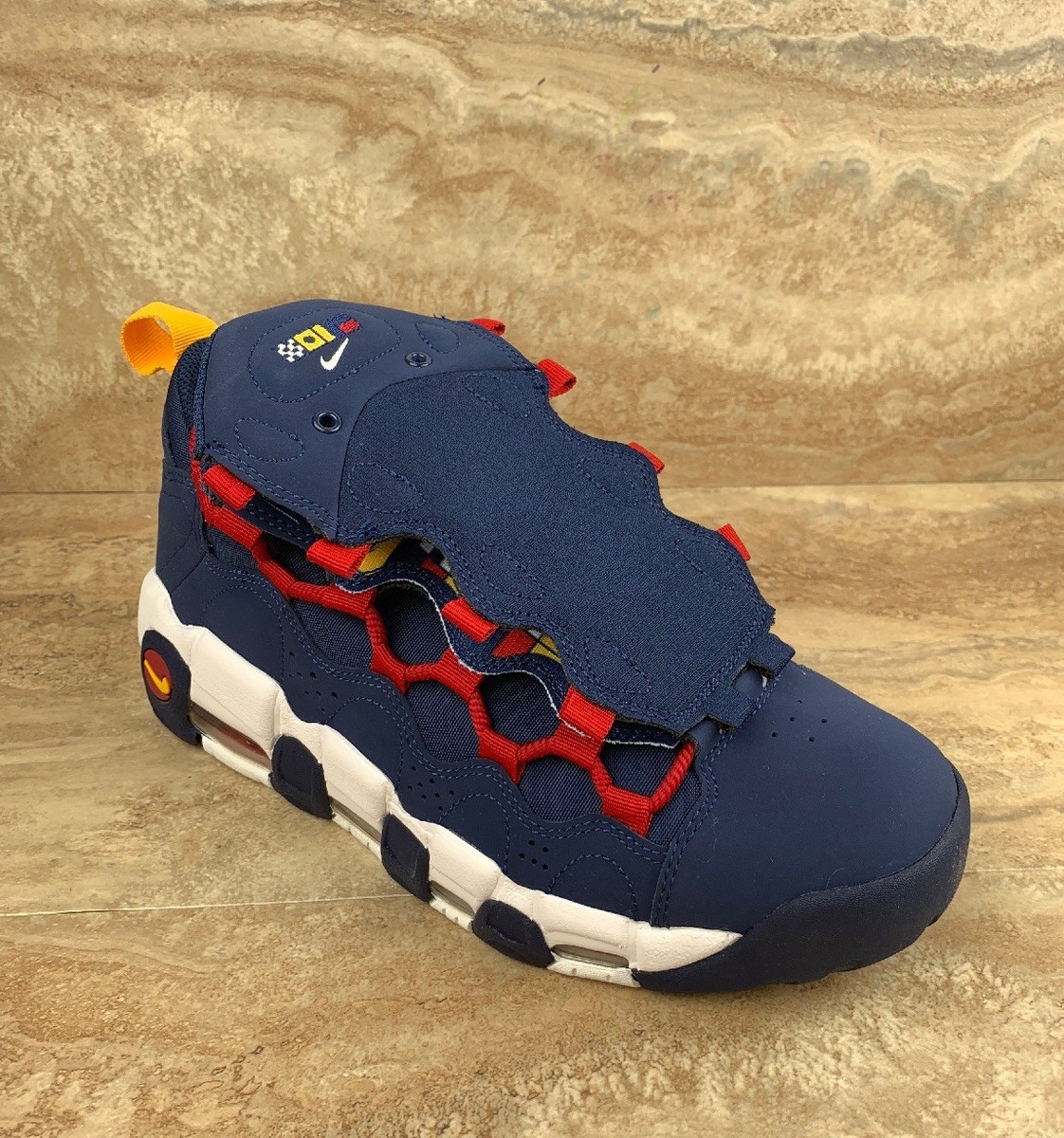 Nike Air More Money Shoes Midnight Navy Blue Basketball Sneakers Mens Size 8.5 Nike Air More Money Shoes Midnight Navy Blue Basketball  main image 3