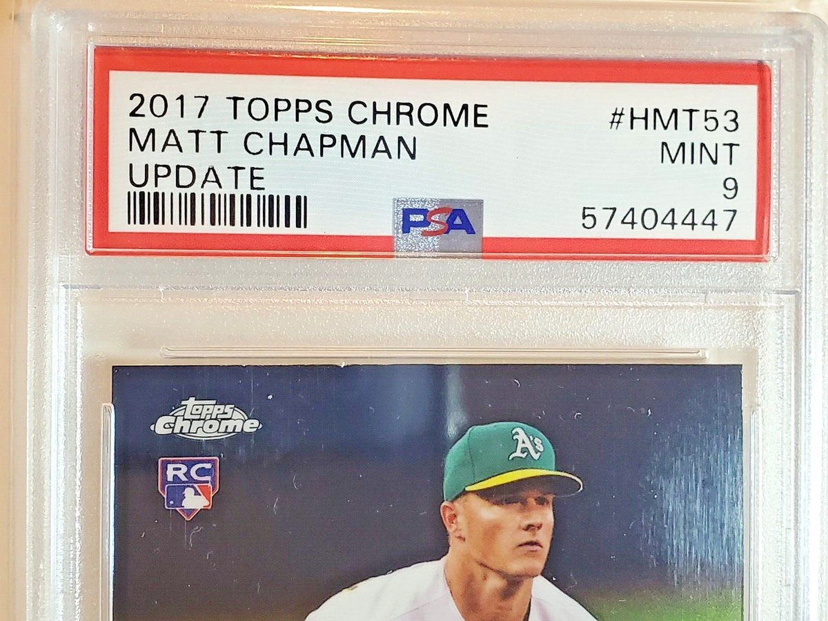 Matt Chapman PSA 9 Mint 2017 Topps Chrome Update Rookie #HMT53 RC