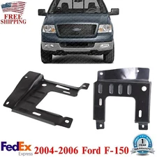 Front Bumper Mounting Plate Brackets Left & Right Side For 2004-2006 Ford F-150