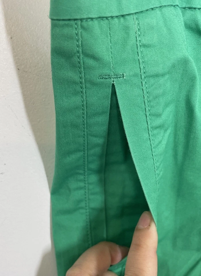 Pantalones chinos ajustados Nautica para mujer mezcla de algodón verde talla 8 Foto 3 de 4
