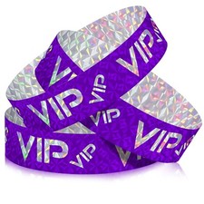 Teling 500 Pack VIP Plastic Wristbands Party Wristbands for Events VIP Custom...