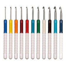addiColour Metall H&auml;kelnadel Aluminium Komfortgriff Gr&ouml;&szlig;en 2 - 6 mm addi Farbe