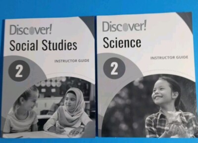 Discover! Science & Social Studies - 2 Instructor Guide Books Learning Grade 2