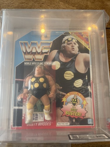 WWF HASBRO UKG Graded 75 DUSTY RHODES SERIES 2 MOC...