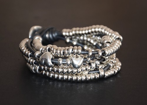 Pulseras cuero-estilo uno no 50-pulsera de de Zamak corazón |