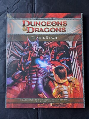 Death's Reach Adventure E1 4th edition Dungeons & Dragons Lvl 21-23 Damp Damage