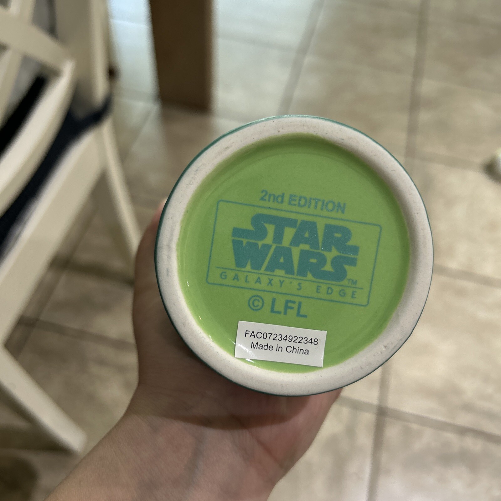 Disney Star Wars Galaxy's Edge Oga’s Cantina Yub Nub Endor Mug 2nd