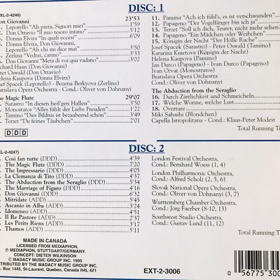 Disc Excelsior Classic Gold Wolfgang Amadeus Mozart Famous