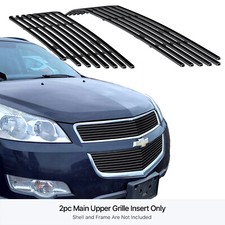 For 2009-2012 Chevy Traverse Main Upper Stainless Black Billet Grille Insert For 2009-2012 Chevy Traverse Main Upper Stainless Black Billet Grille Insert
