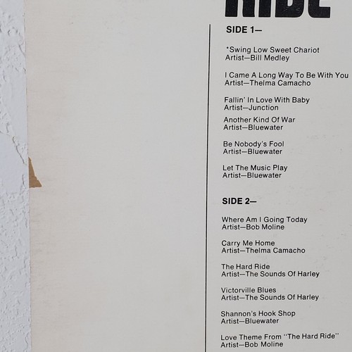 The Hard Ride 1971 Soundtrack Biker Psych VINYL LP Harley Hatcher HTF PROMO Hype - Picture 11 of 12
