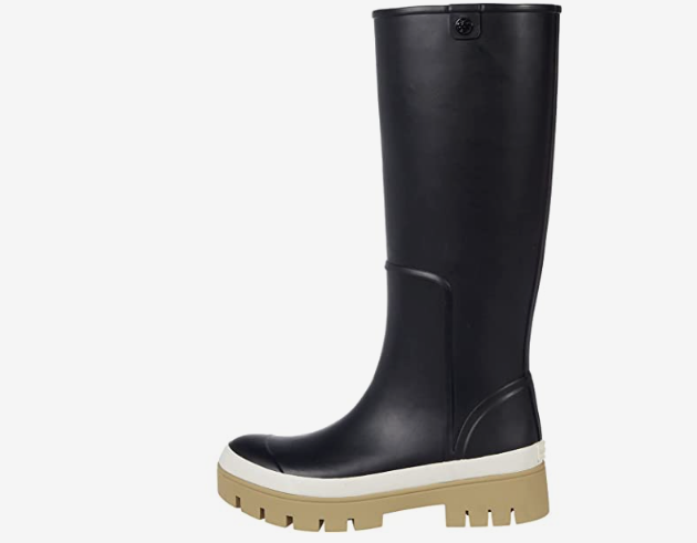 Tory Burch◆Hurrican レインブーツ 2color【送料関税込】 Tory Burch Hurricane Black Tall Pull-on Platform Rain Rubber