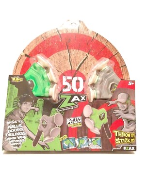 Zing Zax The Foam Throwing Axe Toy Axe Throwing Fun Dual Pack With Target NEW