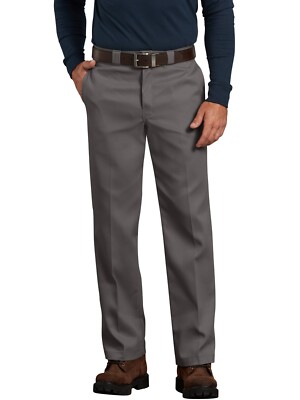 New Mens Genuine Dickies 874 Flex Original Fit Work Pants W34 L34 Gravel  Grey