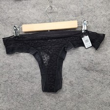 Fredericks of Hollywood Panties Womens XL Demi Black Lace