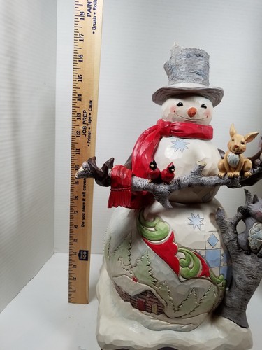 Tall Jim Shore Snowman 6009697 Winter Wonderland 17.5” Outdoor Safe Rare - Picture 19 of 22