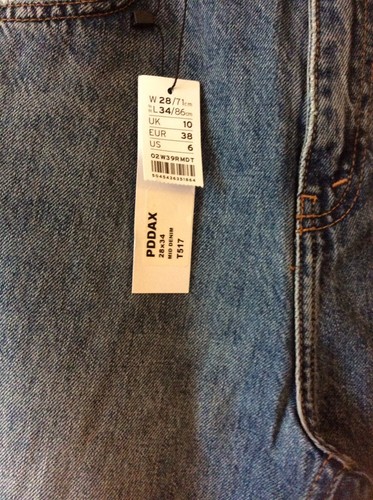 Topshop Damen Jeans Wide Cut Denim UK 10 28x34 - Bild 4 von 11