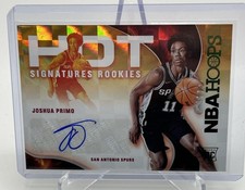 2021-22 Panini NBA Hoops Joshua Primo Hot Signatures Rookies Hyper Gold SP #HSR