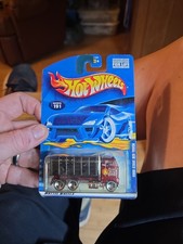 Hot Wheels Ford Stake Bed Truck Red w Black Bed Collector #191 from 2000