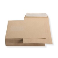 Versandtaschen DIN B5 Braun Mit Fenster Haftklebend BriefumschläGe 100 StüCk