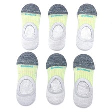 6 Pairs Women Men's BOMBAS No-show socks Size Large
