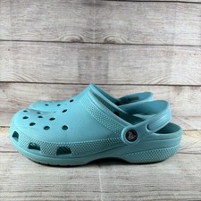 Crocs Classic Kids Clogs Sz 6 J6 Turquoise Slip On Round Toe Slingback Shoes