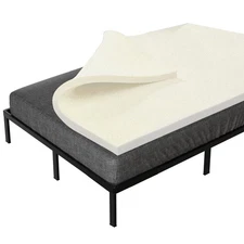 , 1-Inch High Density Medium Firm Foam Mattress Topper, CertiPUR-US Certified...