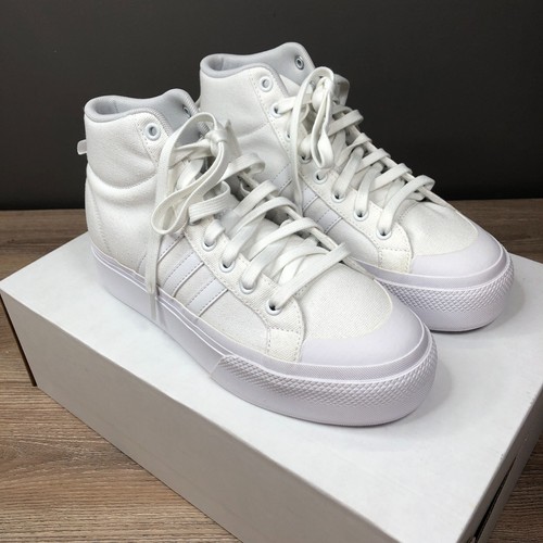 Scarpe da skateboard Adidas Bravada 2.0 platform bianche medie da donna taglia 7,5 - Foto 3 di 9