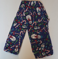 New LuLaRoe Kids L/XL Snowman Candy Cane Leggings