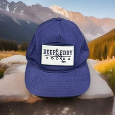 Deep Eddy Vodka Natural Fruit Juice Corn Water Austin Texas Blue Baseball Cap