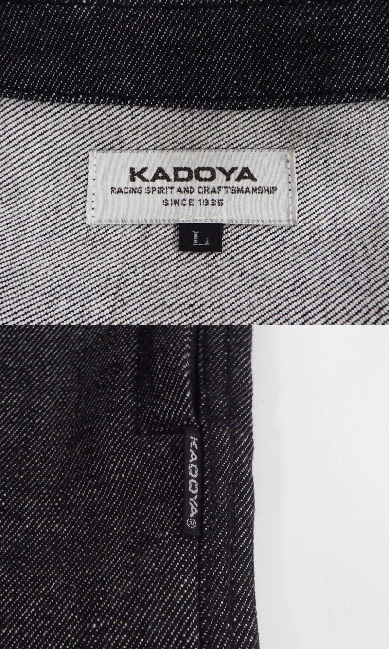 KADOYA CORSA Motorcycle Denim Jacket Size L Used Riding Wear - product detail image 4