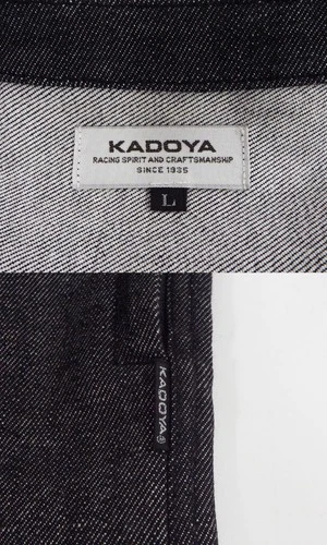 KADOYA CORSA Motorcycle Denim Jacket Size L Used Riding Wear image 4