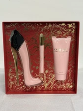 GOOD GIRL BLUSH by Carolina Herrera | Women's 3 Pc Gift Set: 2.7+0.34 EDP+3.4 BL