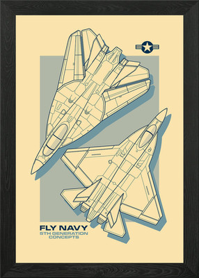 F28 Tomcat II FA34 Eclipse Framed Wall Art Poster Canvas Print Picture