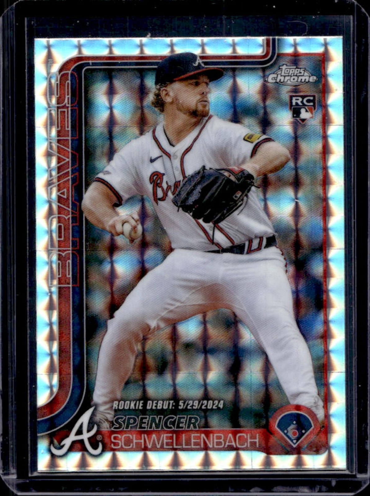 2025 Topps Chrome Update Spencer Schwellenbach RC Geometric Refractor #USC132
