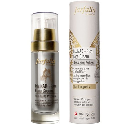 Farfalla Iris NAD+ Rich Face Cream Anti-Aging Prebiotic   30 ml