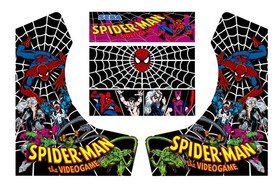 Spiderman Bartop Arcade Side Art Arcade Cabinet Graphics Marquee Cpo Kit