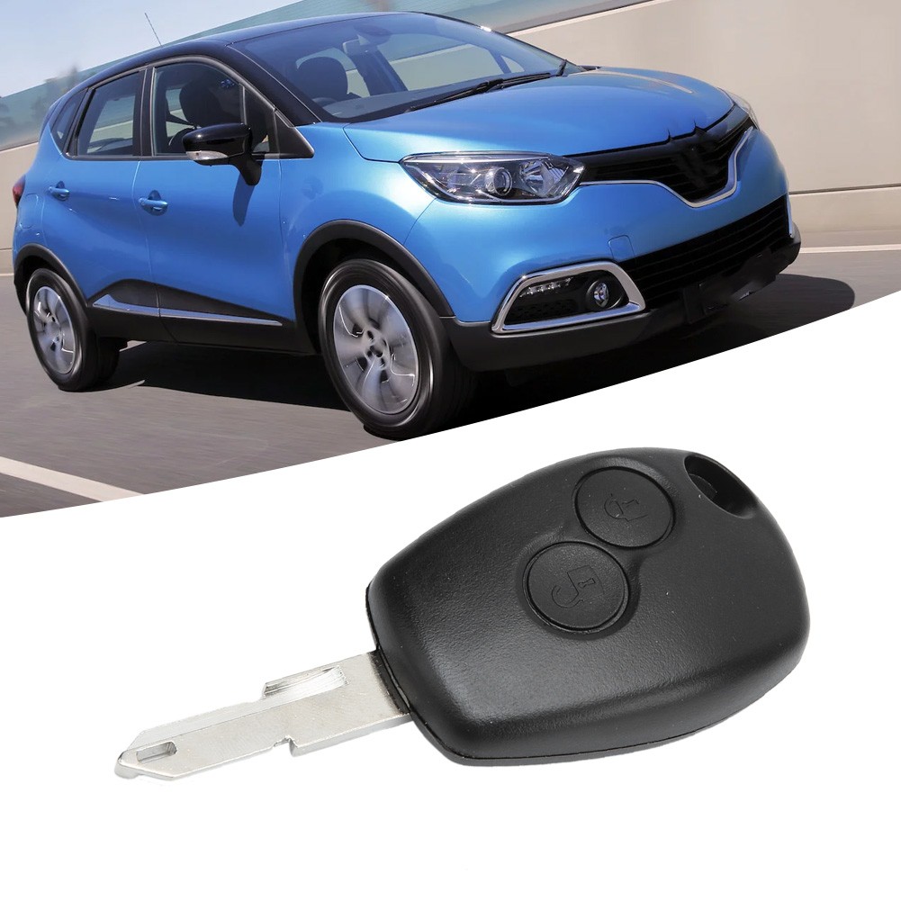 Car 2 Button Key Fob Case Remote Key Shell Replacement With Key Embryo Fit For R