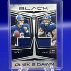2025 Panini Black Jaxson Dart Cam Skattebo Dusk 2 Dawn Dual Patch /199 Rookie RC
