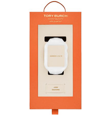 TORY BURCH T MONOGRAM TBS0117 WHITE SILICONE 41MM APPLE WOMENS WATCH BAND