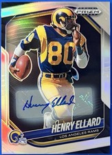 2025 Panini Prizm Black #80 Henry Ellard Auto Autograph, Los Angeles Rams