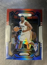 Zion Williamson 2023-24 Panini Prizm NBA Red White Blue #27 Pelicans (1101)