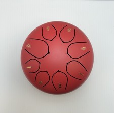 6 inch 8 Note Steel Tongue Drum w/ 4 Finger Pads And 2 Mallets