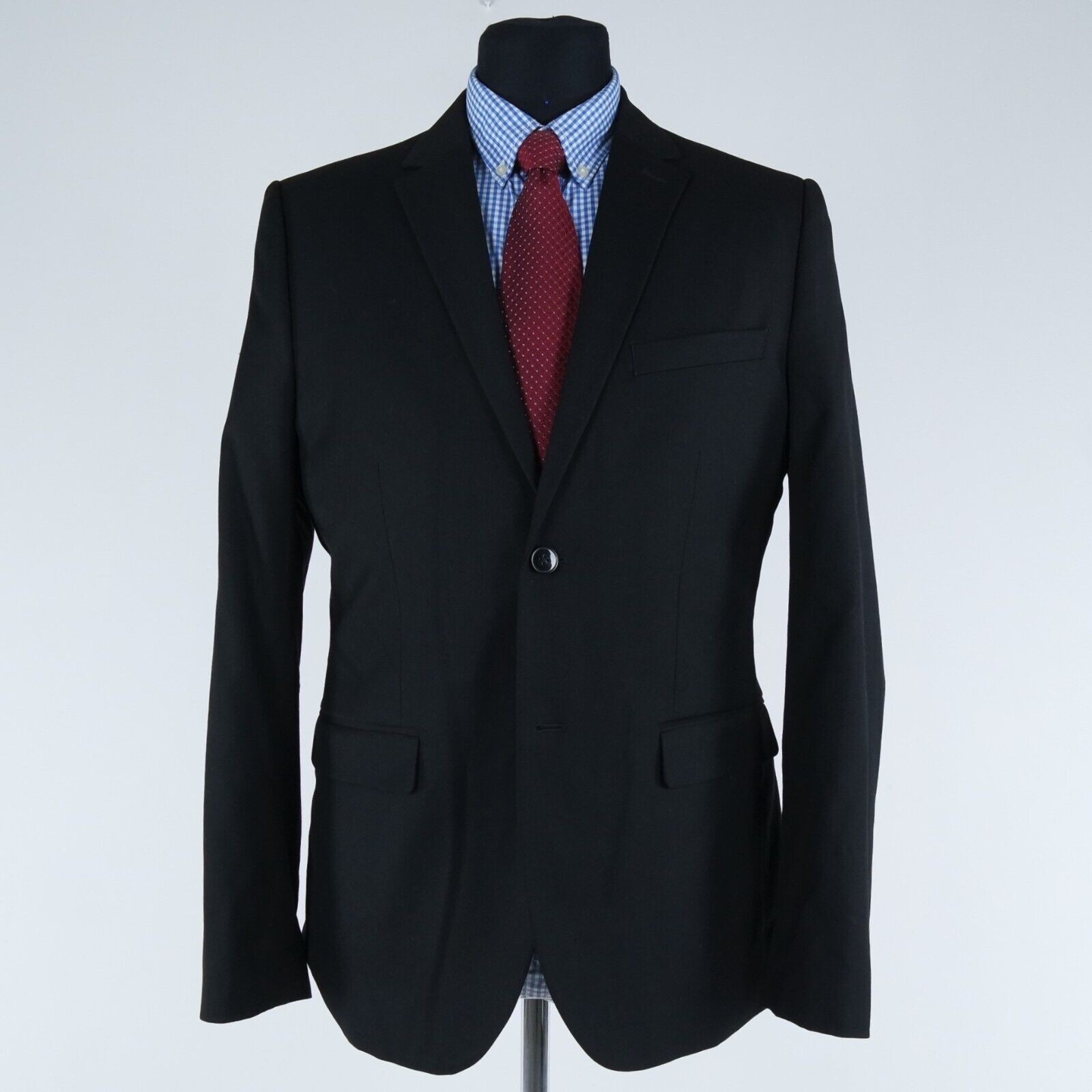 Mens Black Blazer 40R UK Size H&M Sport Coat Jacket thumbnail 3