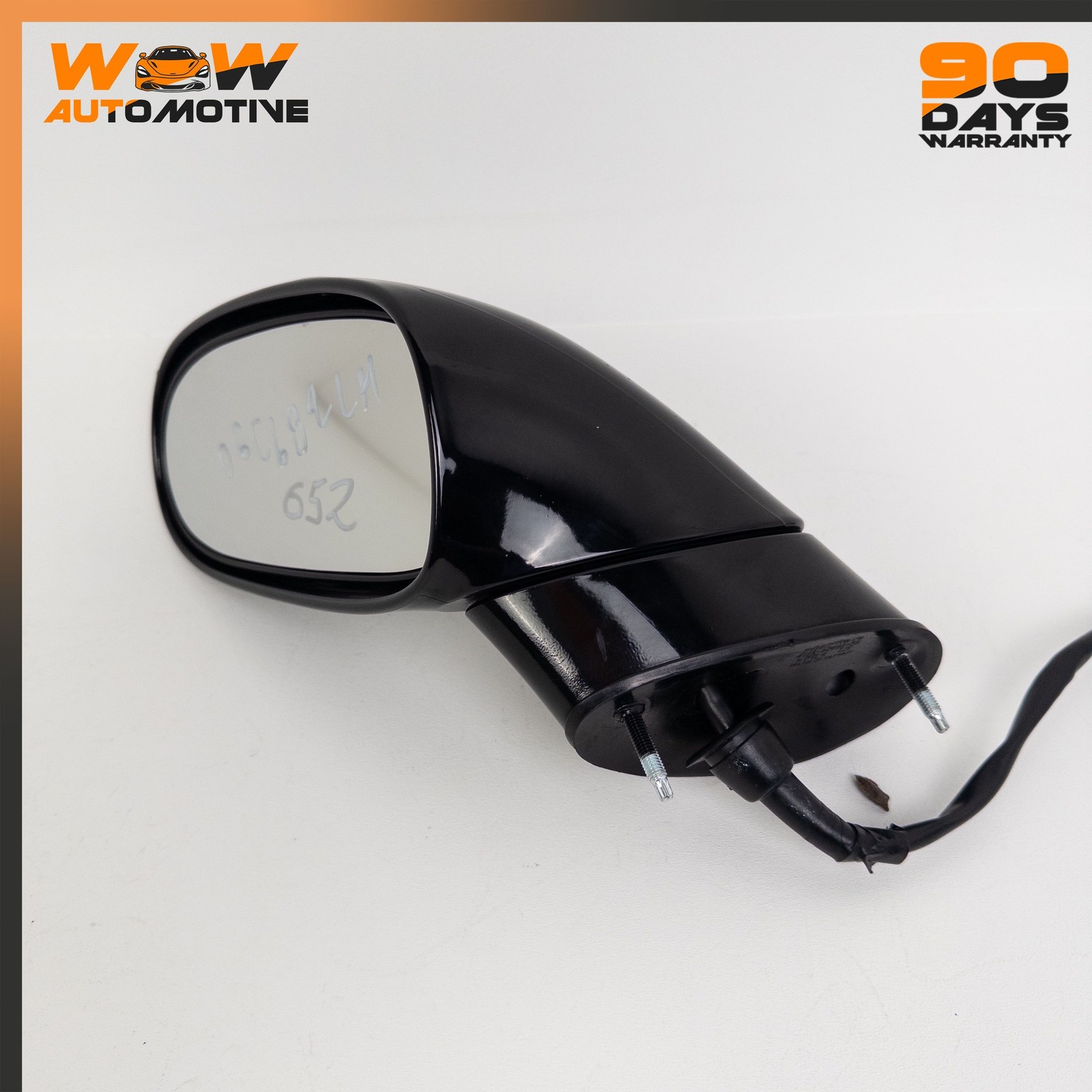 05-09 CHEVROLET CORVETTE C6 FRONT LEFT DRIVER SIDE DOOR MIRROR ASSEMBLY BLACK OE