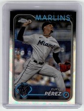 2024 Topps Chrome Logofractor Edition #6 Eury Pérez Miami Marlins