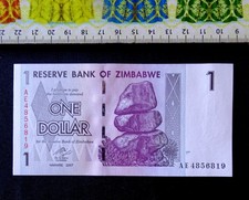 ( USA  0.50 ) , Zimbabwe  Banknote, ( UNC  ) , 1 Dollar, Year : 2007 .
