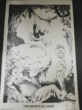 SAM KEITH THE GANG'S ALL HERE DARK FANTASY ATWORK PRINT 1987 SIGNED #229/511 