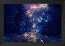 Next Stop Anywhere Framed Wall Art Poster Canvas Print Picture