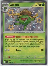 Gloom 093/091 Shiny Rare Paldean Fates Pokemon Holo Near Mint